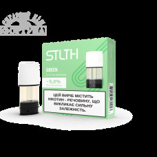 Картридж з рідиною для електронних сигарет STLTH- Green - 5%