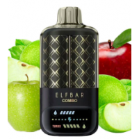 ELFBAR COMBO 25000 зелене яблуко-подвійний яблучний кальян