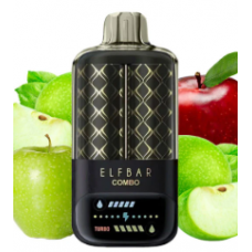 ELFBAR COMBO 25000 зелене яблуко-подвійний яблучний кальян